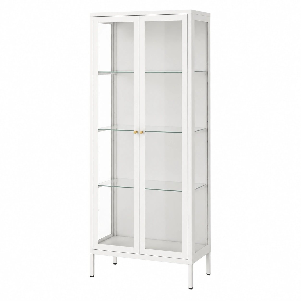 Vitrine – 168 × 70 × 35 cm, höhenverstellbar, für Wohnzimmer, Schlafzimmer und Büro