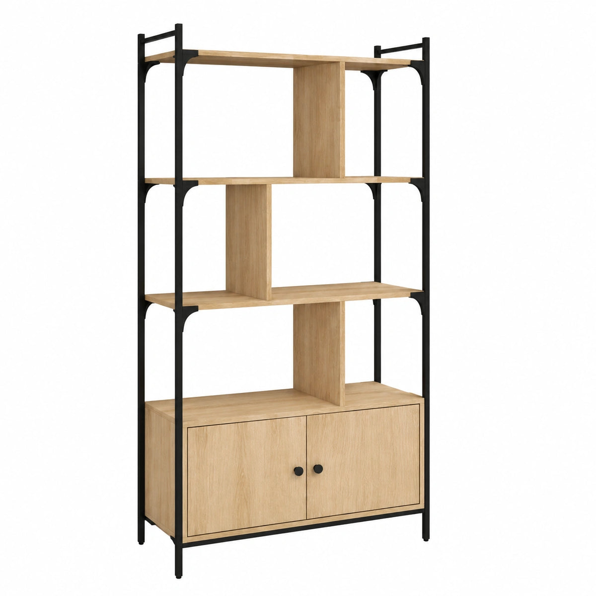 Bücherregal – 76,5 × 30 × 154,5 cm, aus Holzwerkstoff und Eichenholz, Sonoma-Eiche