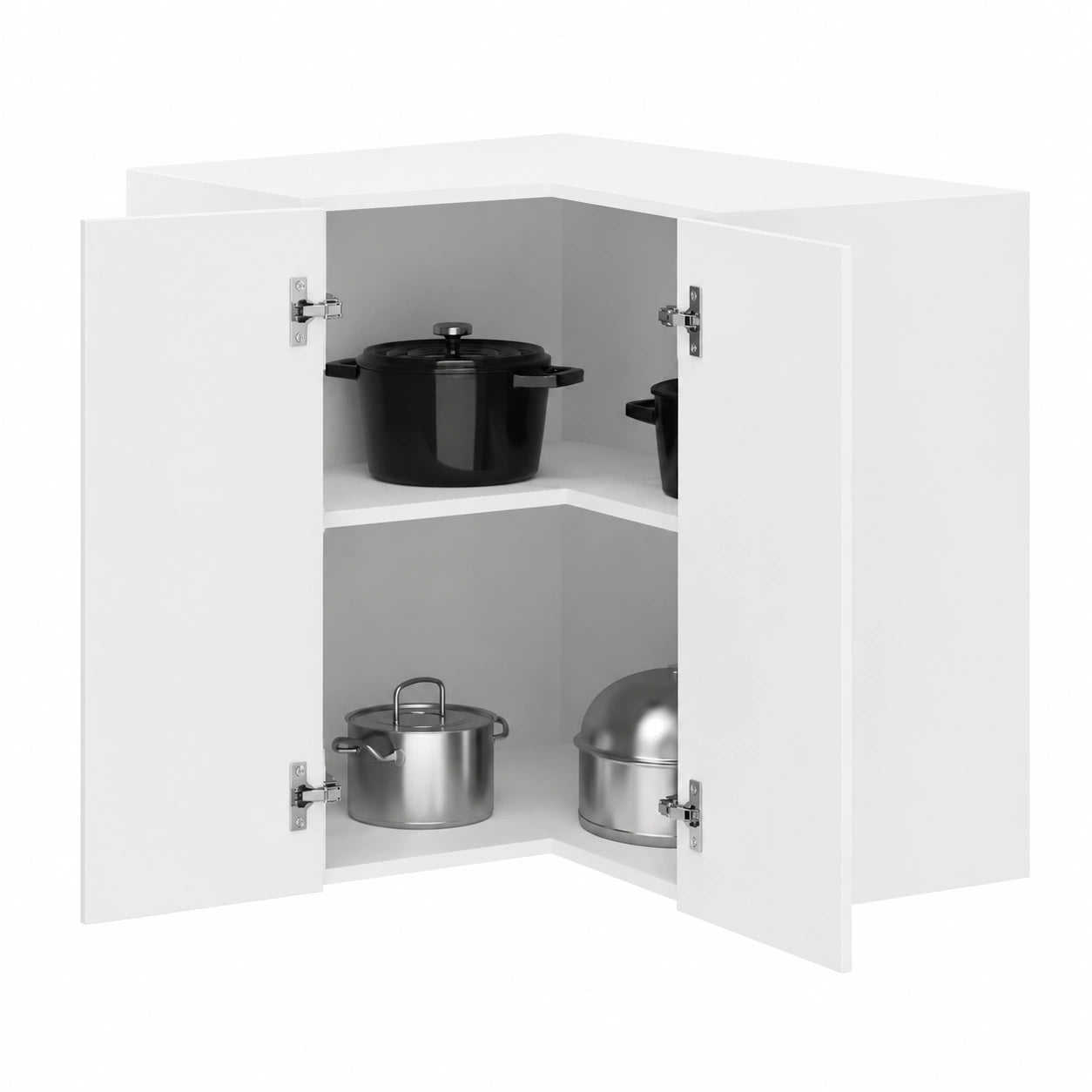 Schrank – 57 × 57 × 60 cm, mit Stauraum, aus Holzwerkstoff, für Esszimmer