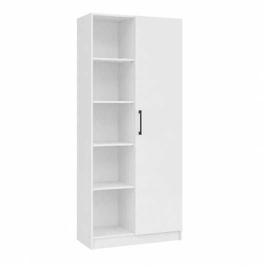 Bücherregal – 80 × 30 × 182 cm, moderner Stil, mit Ablagen