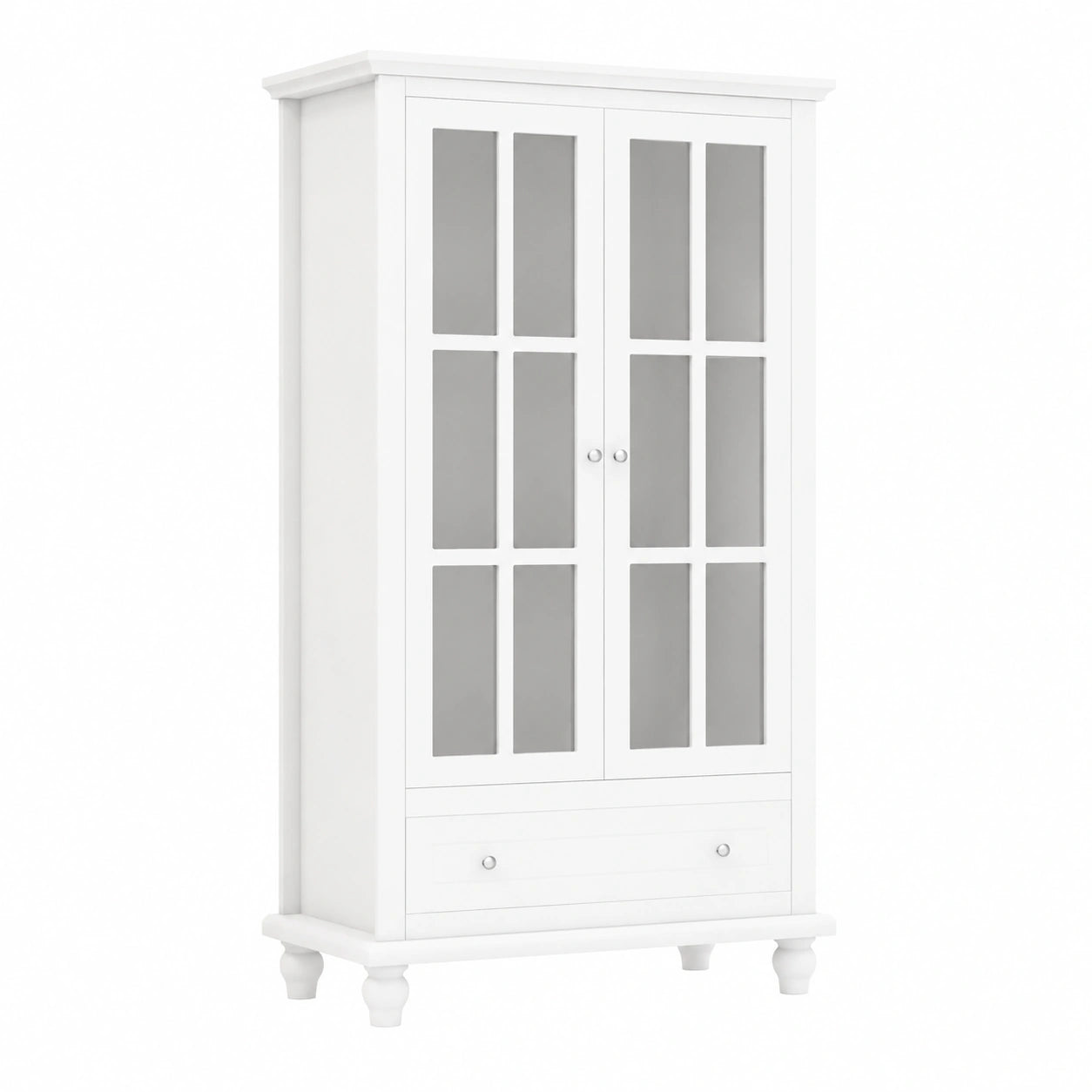 Schrank – 80 × 40 × 139 cm, mit Schubladen, aus Glas, für Wohnzimmer