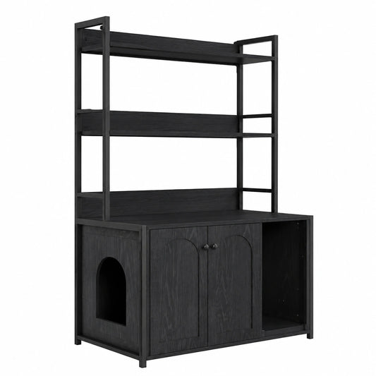Schrank – 89 × 45 × 132 cm, Schwarz