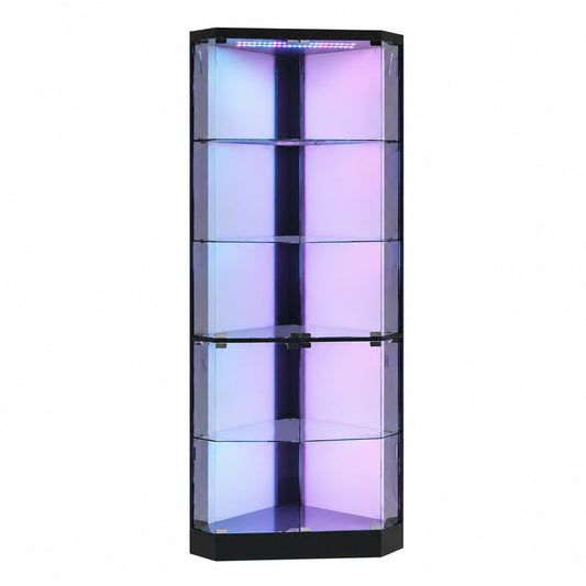 Vitrine – 175 cm, Schwarz
