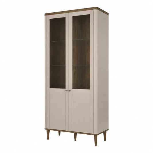 Vitrine – moderner Stil, mit mehreren Türen, aus Holzwerkstoff
