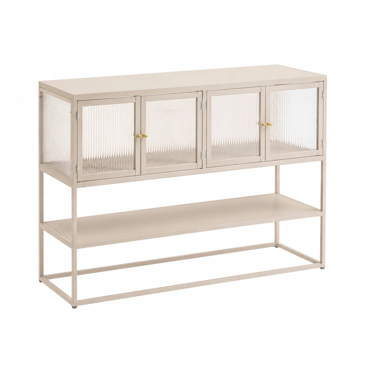 Sideboard – 150 × 38 × 90 cm, mit Ablagen, für Esszimmer, Wohnzimmer und Flur