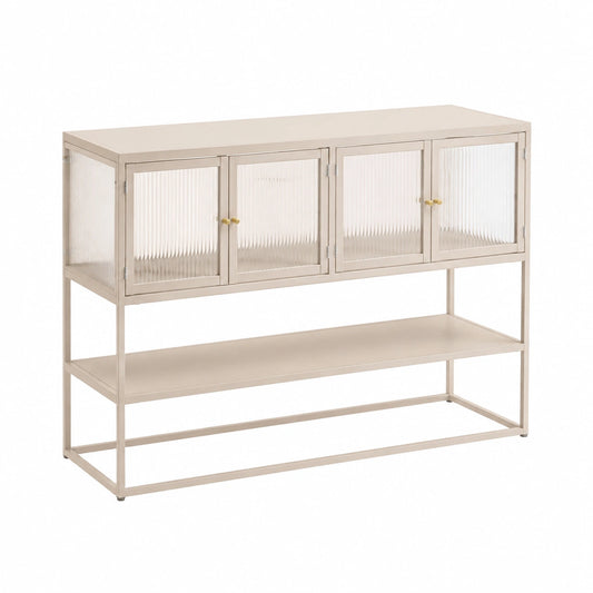 Sideboard – 150 × 38 × 90 cm, mit Ablagen, für Esszimmer, Wohnzimmer und Flur