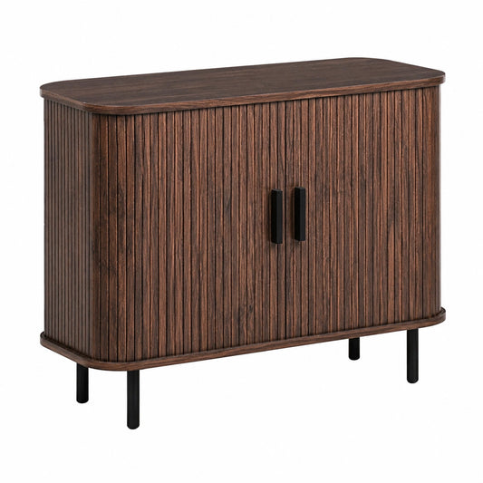 Sideboard – Dunkelbraun und Schwarz