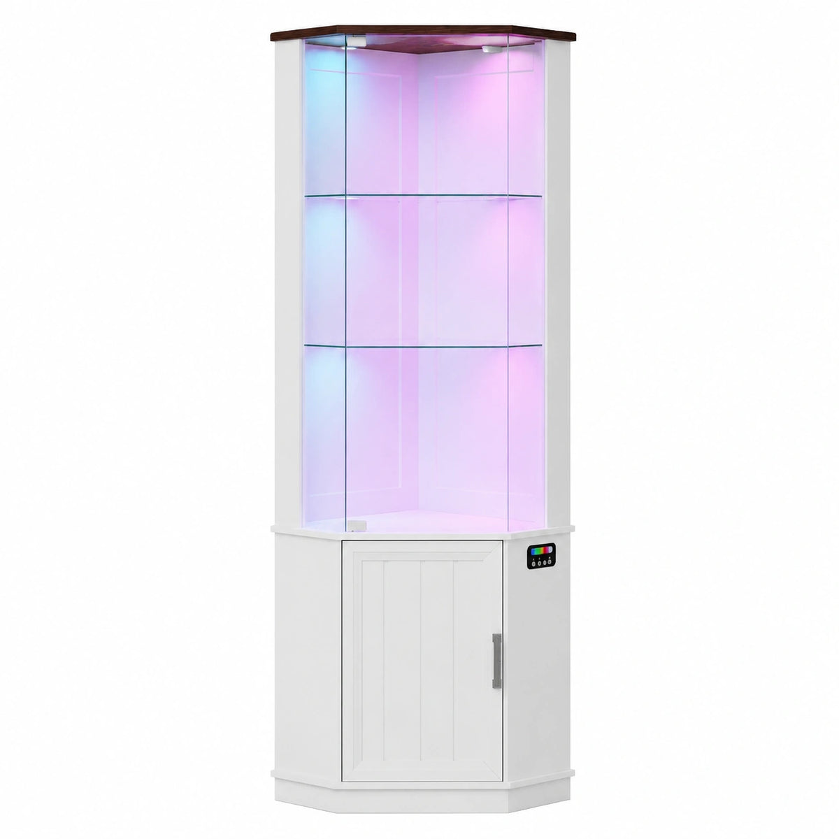 Vitrine – mit LED-Beleuchtung, mit Schubladen