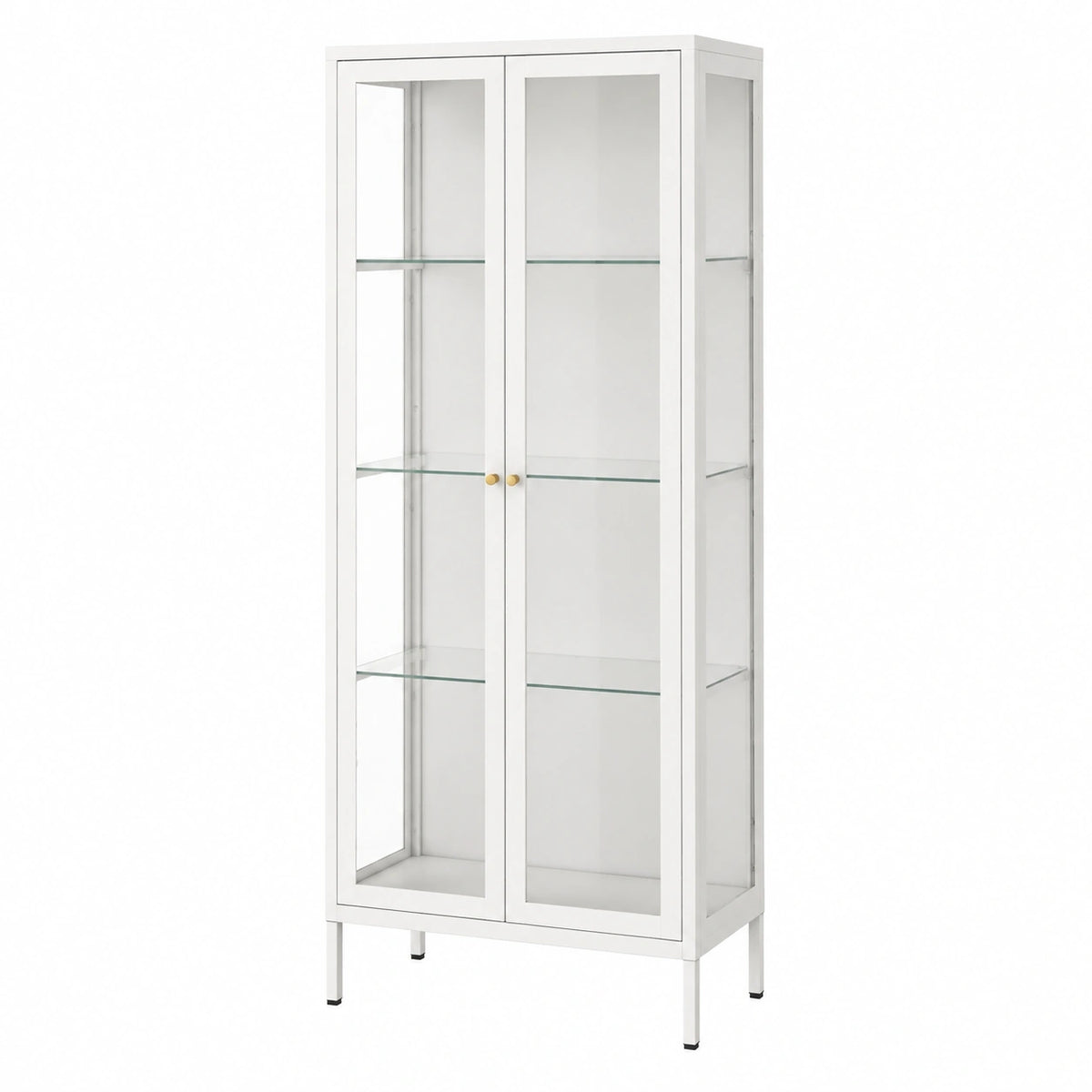 Vitrine – 168 × 70 × 35 cm, höhenverstellbar, für Wohnzimmer, Schlafzimmer und Büro